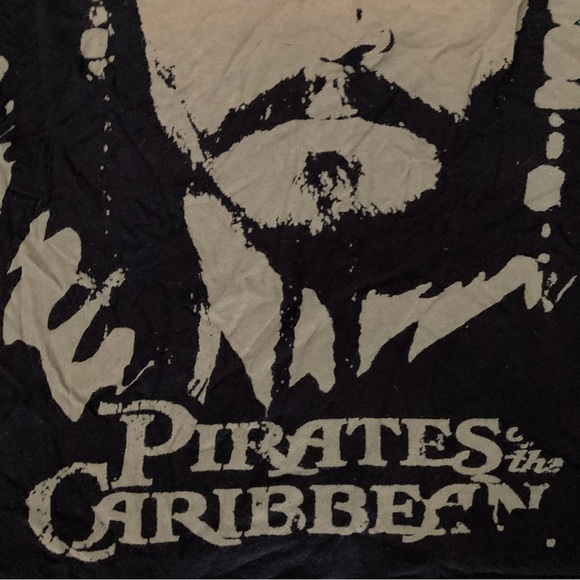 Pirates of The Caribbean Jack Sparrow Shirt Top Size M Black Green - Picture 5 of 8